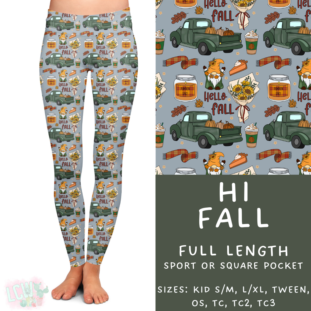 Batch #403 - Hello Fall 2 - Closes 8/28 - ETA mid October - Hi Fall Full Length Leggings