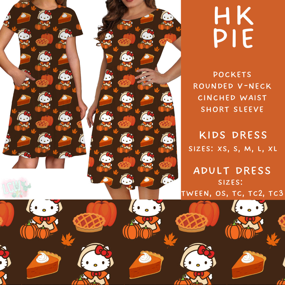 Batch #409 - Character Fall 2 - Closes 9/8 - ETA late October - HK Pie Womens & Girls Dresses