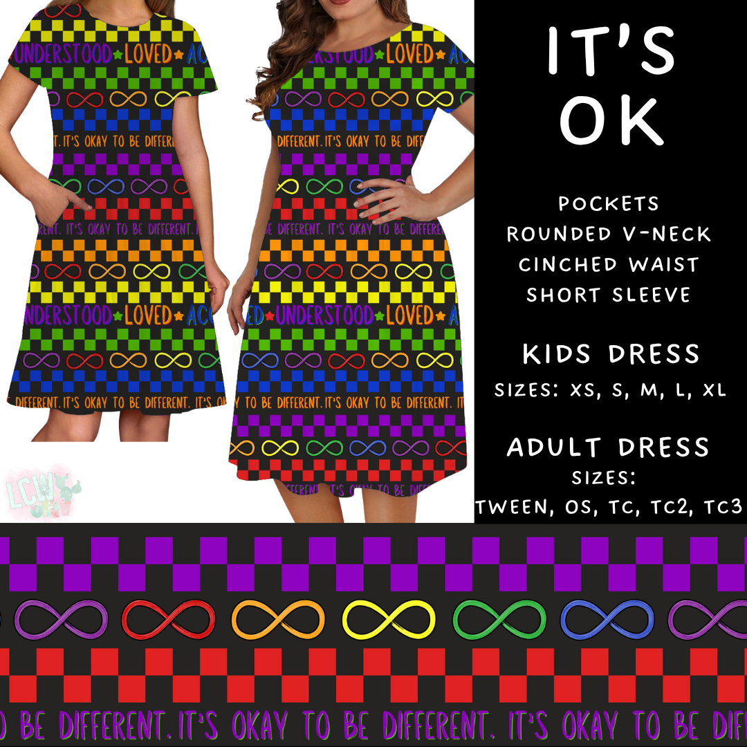 Batch #370 - Fun Run 12 - Closes 7/8 - ETA early Sept - It's Ok Adult & Kids Dresses