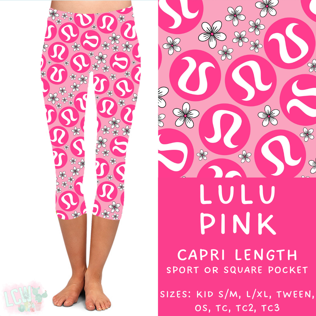 Batch #370 - Fun Run 12 - Closes 7/8 - ETA early Sept - LuLu Pink Capri Length Leggings