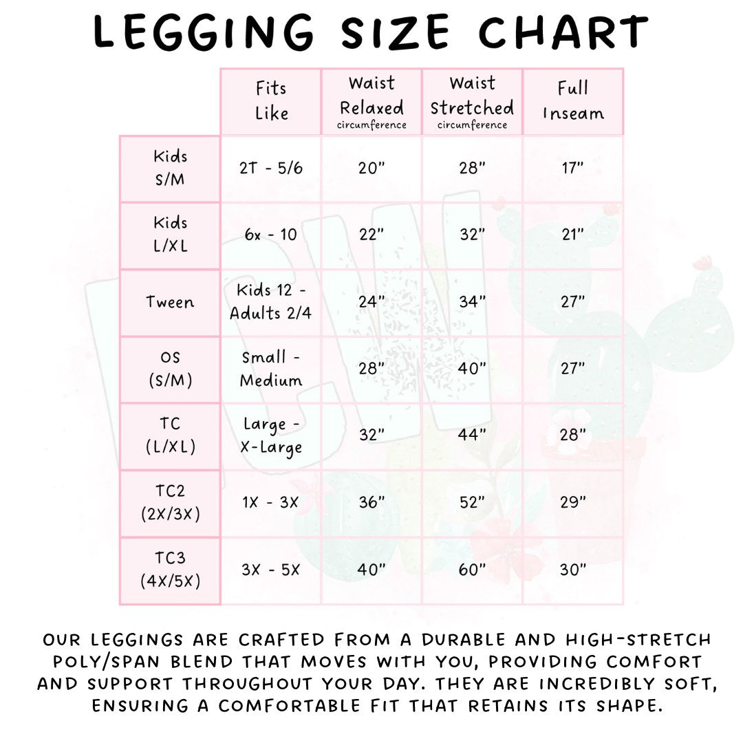 Ready To Ship - We Wish You Capri Length Leggings TC Square Pocket