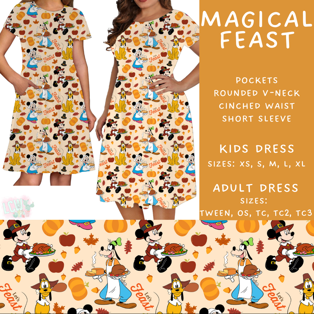 Batch #404 - Magical Fall 2 - Closes 8/29 - ETA mid/late October - Magical Feast Womens & Girls Dresses