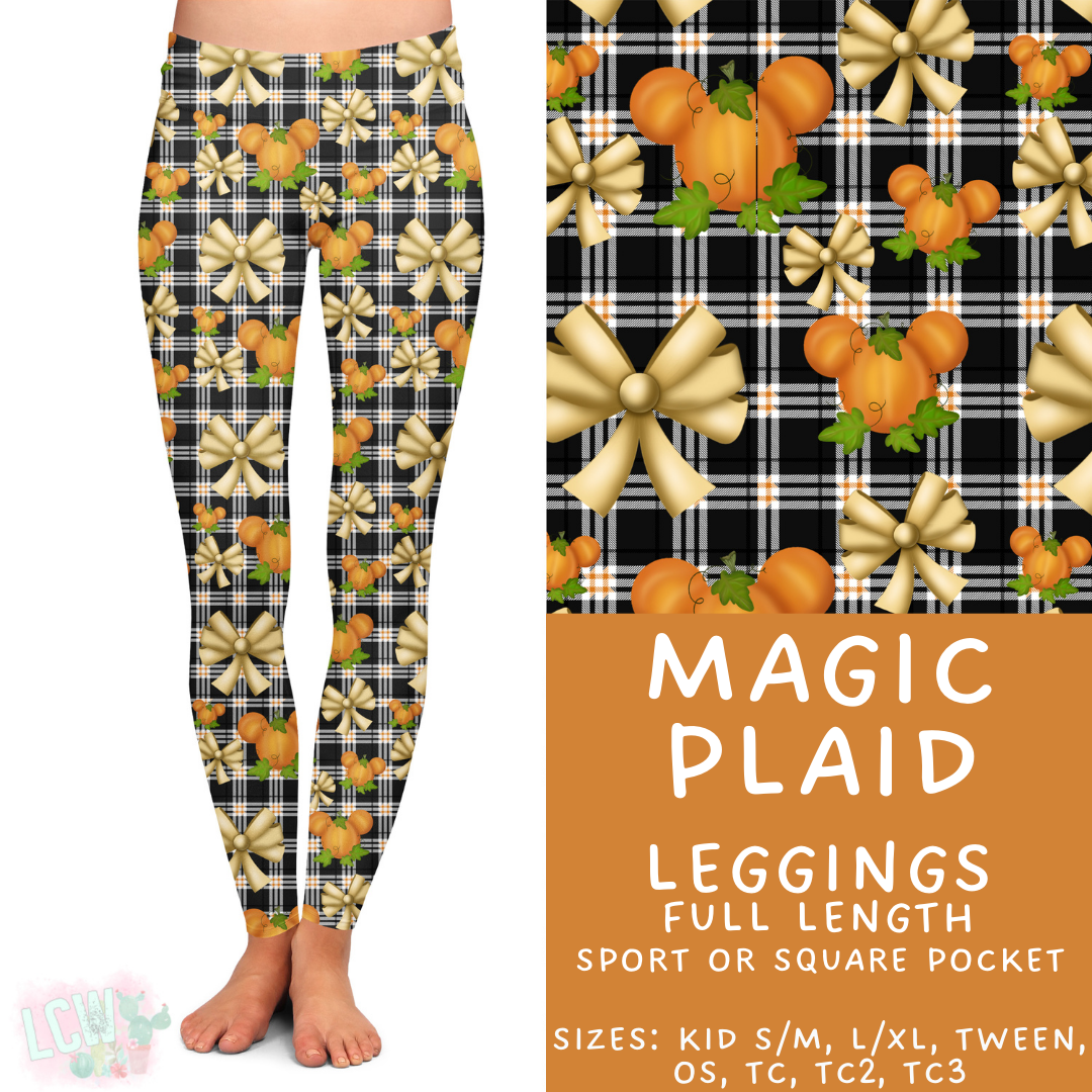 Batch #404 - Magical Fall 2 - Closes 8/29 - ETA mid/late October - Magic Plaid Full Length Leggings