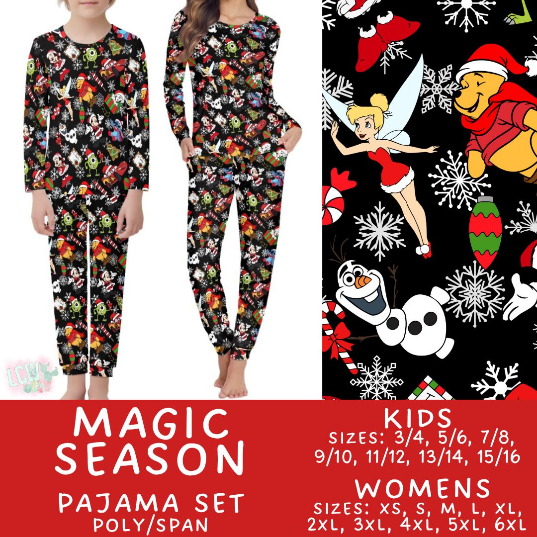 Batch #430 - Magical Christmas Family Pajamas - Closes 10/15 - ETA late Nov - Magic Season Women's & Kid's Pajama Set