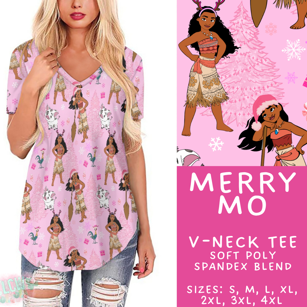 Batch #434 - Magical Christmas - Closes 10/22 - ETA early Dec - Merry Mo V-Neck Tee