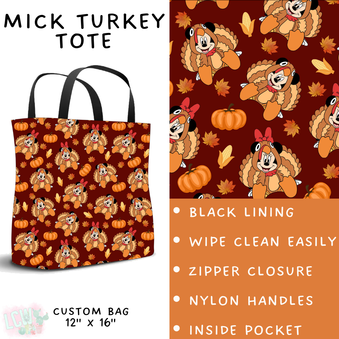 Batch #404 - Magical Fall 2 - Closes 8/29 - ETA mid/late October - Mick Turkey Tote