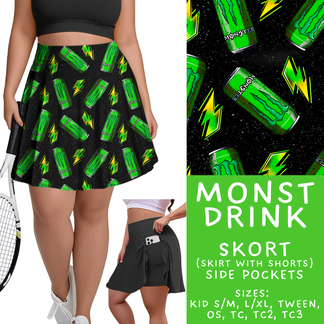 Batch #370 - Fun Run 12 - Closes 7/8 - ETA early Sept - Monst Drinks Skort