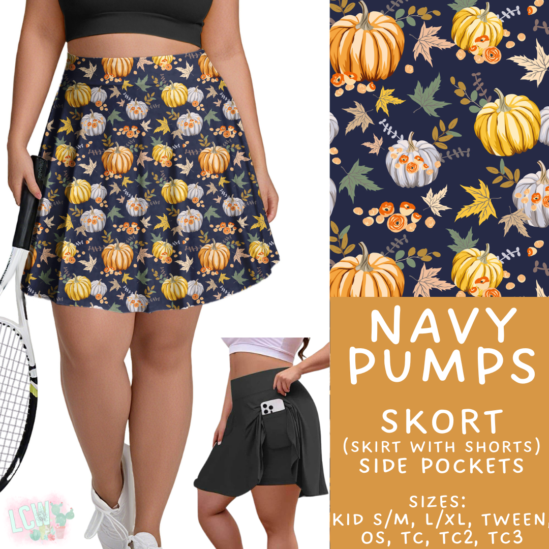 Batch #407 - Fall Fun 2 - Closes 9/4 - ETA mid/late October - Navy Pumps Skort