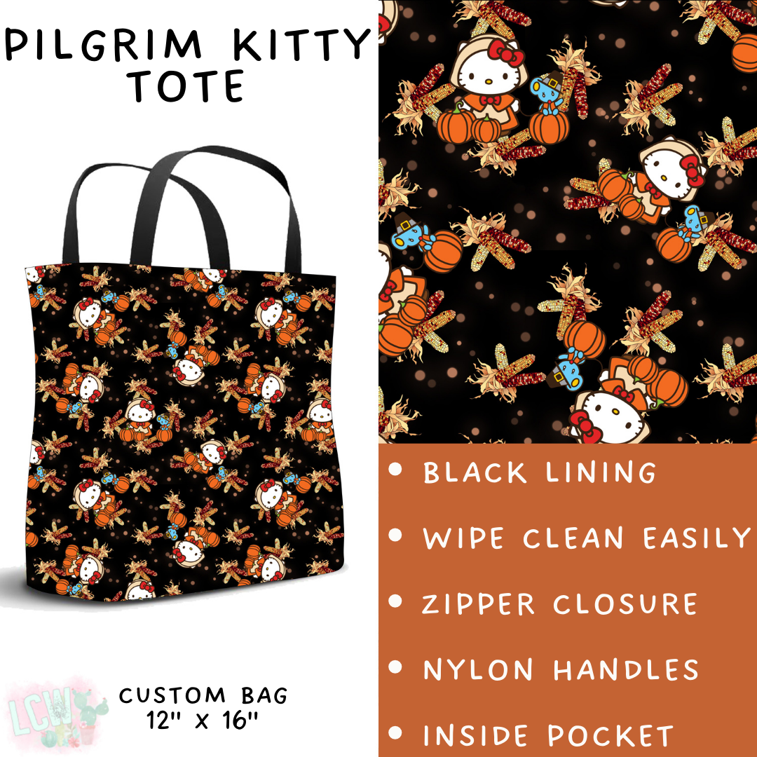 Batch #409 - Character Fall 2 - Closes 9/8 - ETA late October - Pilgrim Kitty Tote