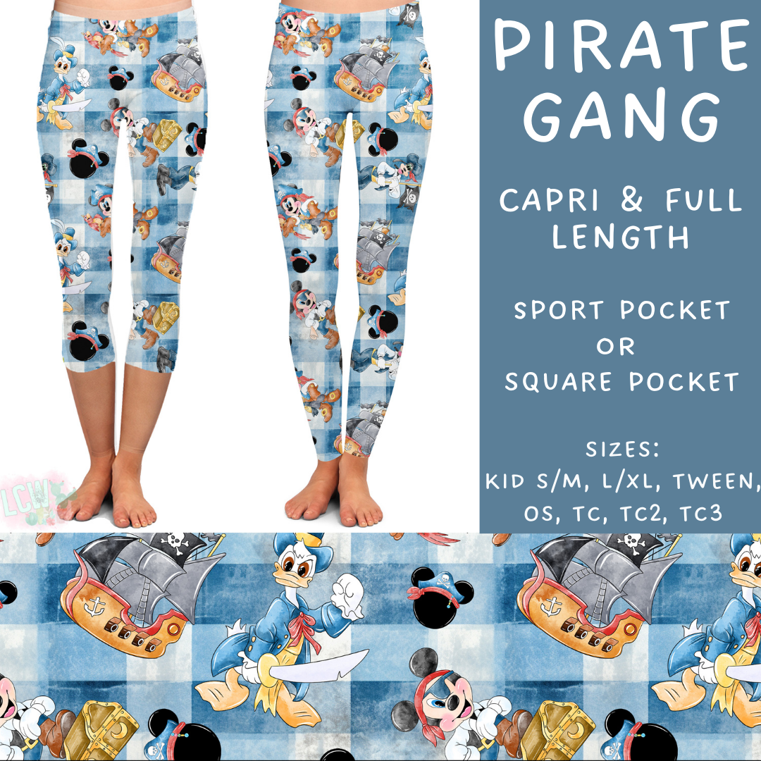 Ready To Ship - Pirate Gang Leggings - Square TC2
