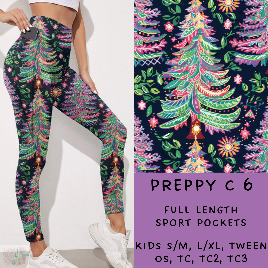 Ready To ship - Preppy Christmas - Preppy C 6 Leggings