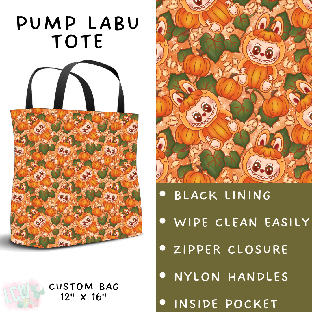 Batch #409 - Character Fall 2 - Closes 9/8 - ETA late October - Pump Labu Tote