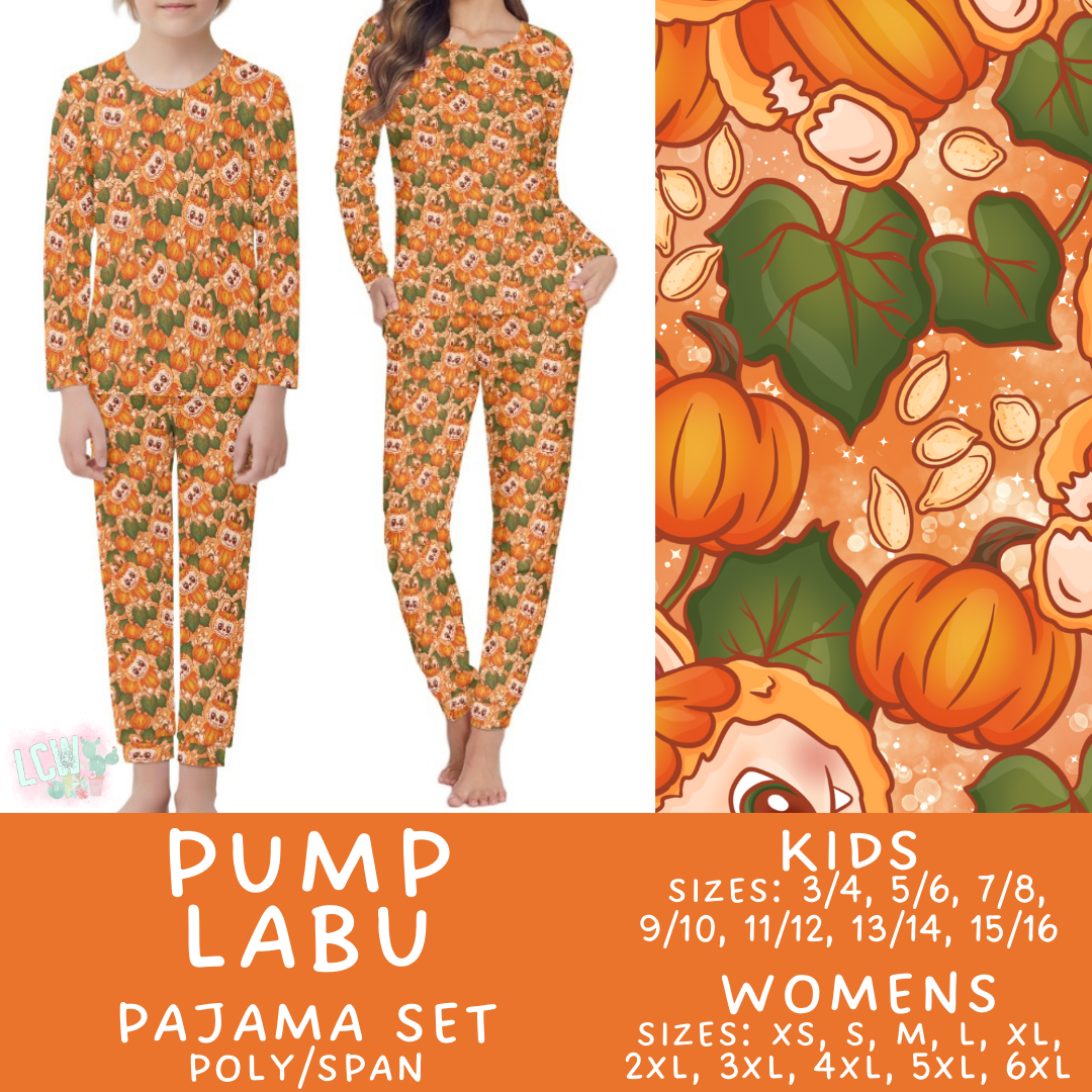 Batch #406 - Fall Family Pajamas - Closes 9/3 - ETA mid/late October - Pump Labu Women's & Kid's Pajama Set
