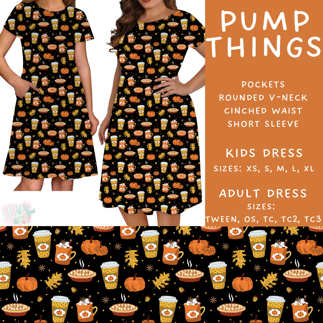 Batch #407 - Fall Fun 2 - Closes 9/4 - ETA mid/late October - Pump Things Womens & Girls Dresses