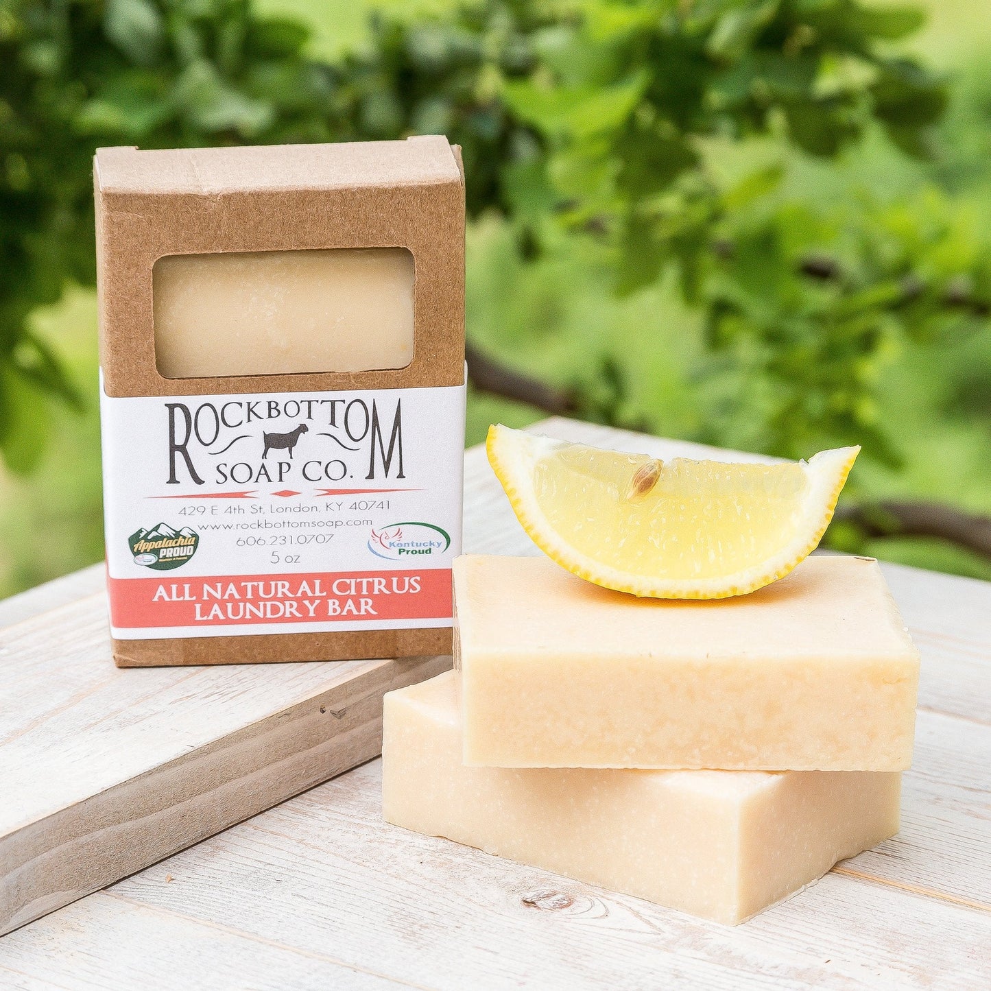 All Natural Citrus Laundry Soap Bar