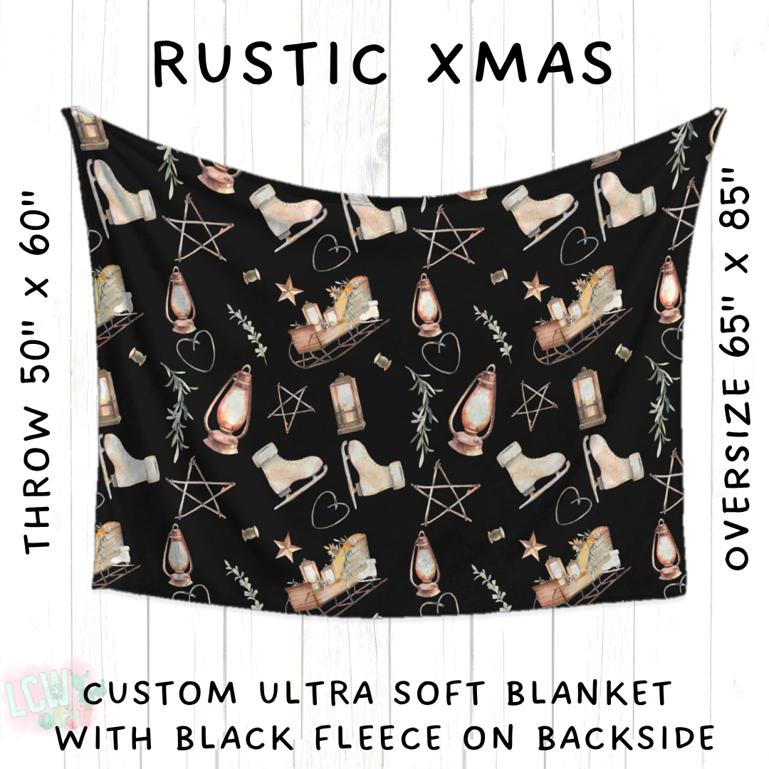 Batch #433 - Winter Cabin - Closes 10/20 - ETA early Dec - Rustic Xmas Blanket