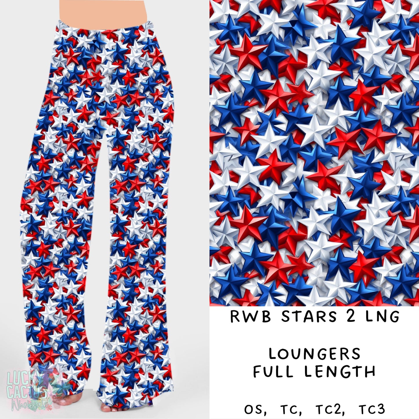 Ready To Ship - RWB Stars 2 Loungers