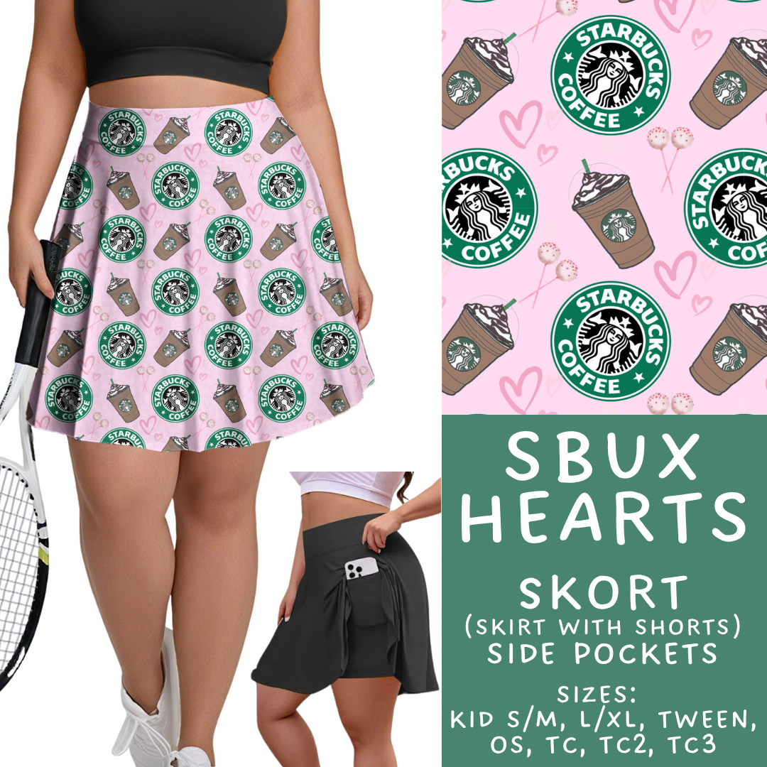 Batch #370 - Fun Run 12 - Closes 7/8 - ETA early Sept - SBux Hearts Skort
