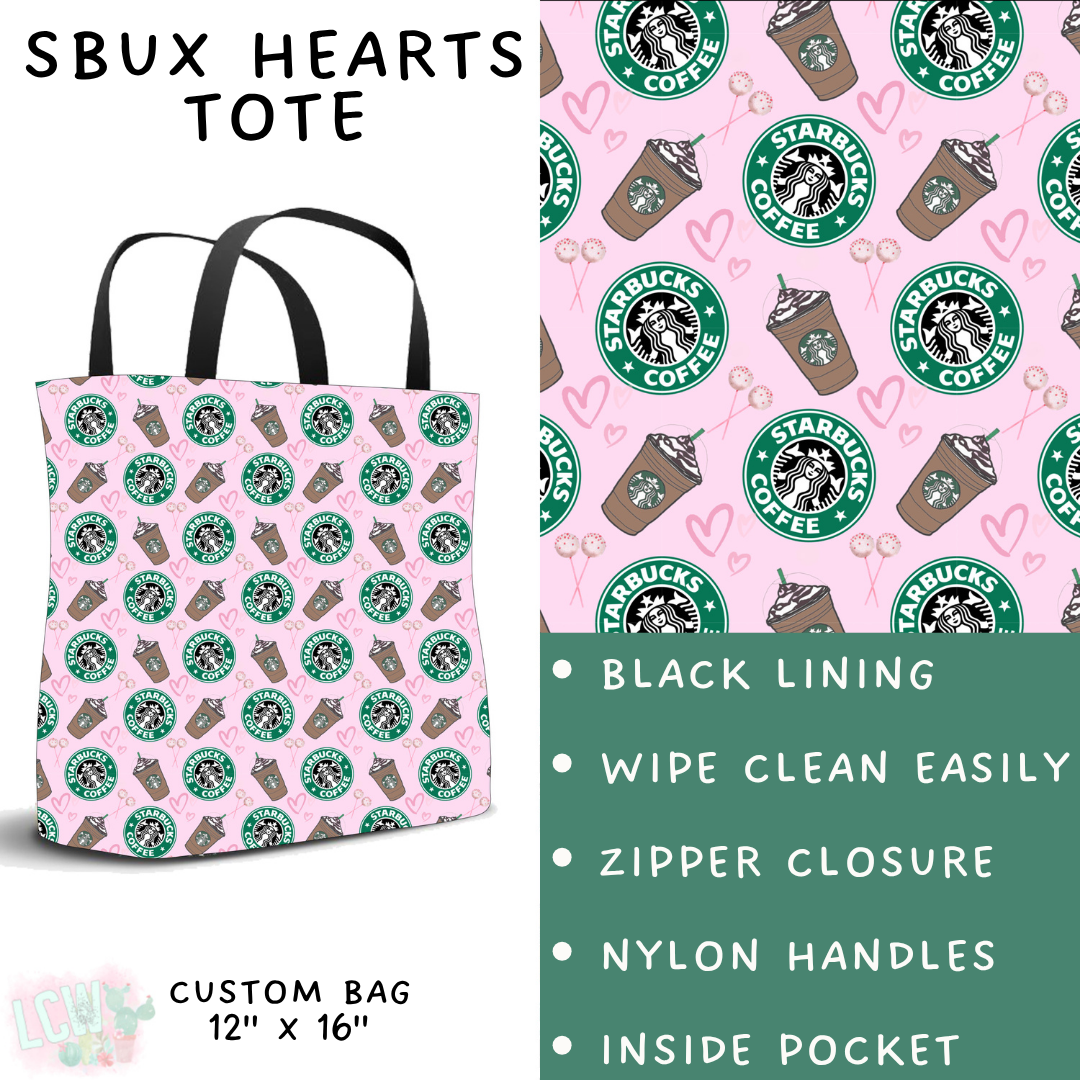 Batch #370 - Fun Run 12 - Closes 7/8 - ETA early Sept - SBux Hearts Tote