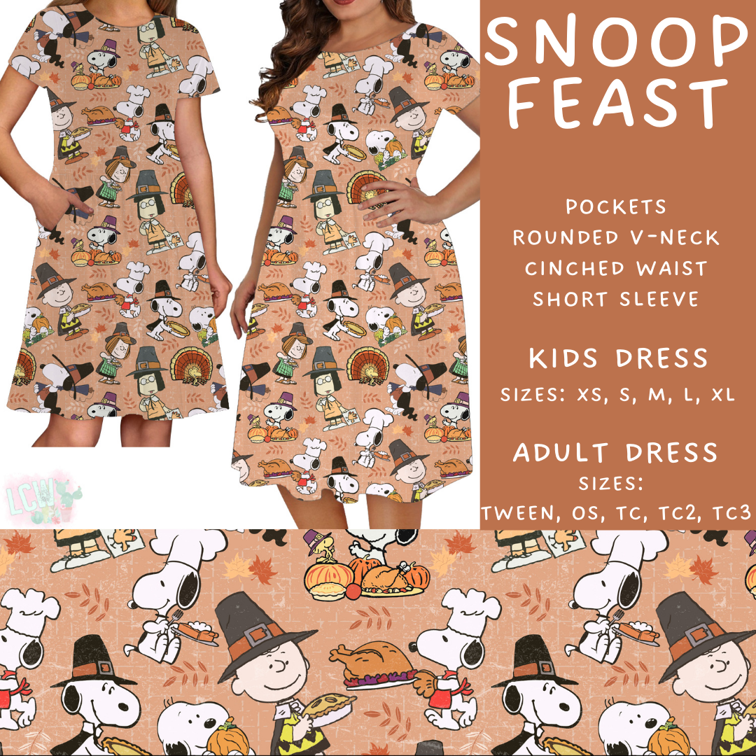 Batch #409 - Character Fall 2 - Closes 9/8 - ETA late October - Snoop Feast Womens & Girls Dresses