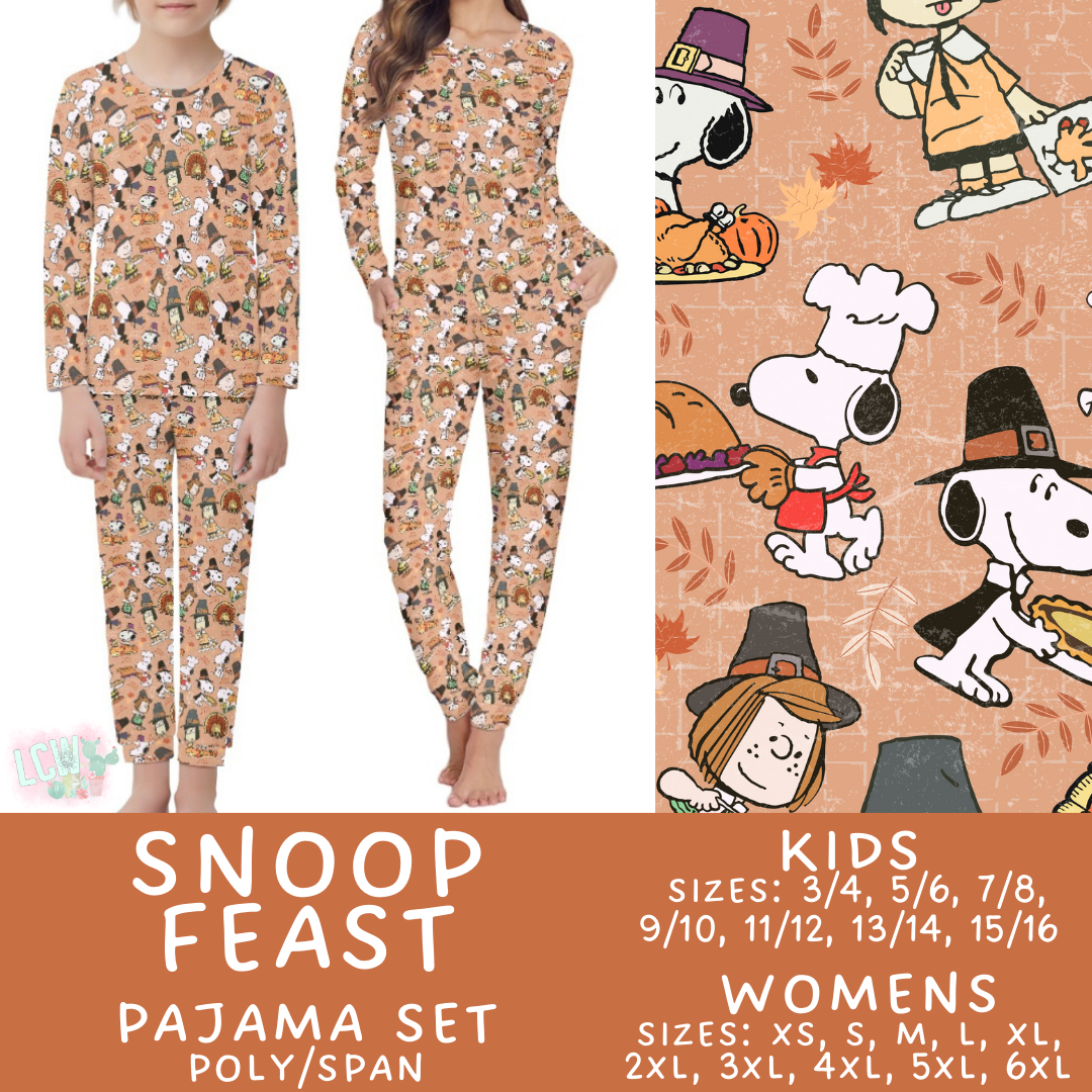 Batch #406 - Fall Family Pajamas - Closes 9/3 - ETA mid/late October - Snoop Feast Women's & Kid's Pajama Set