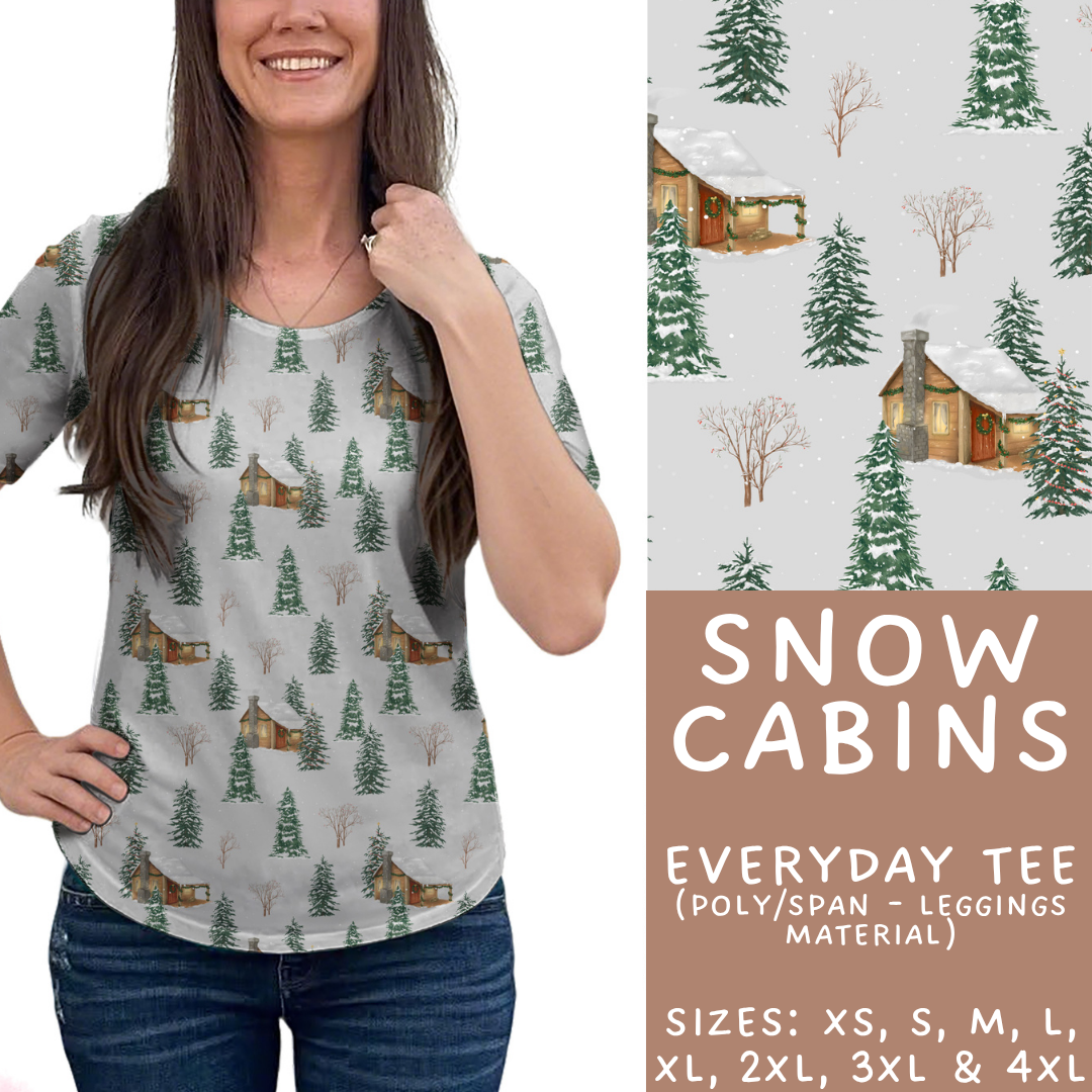 Batch #433 - Winter Cabin - Closes 10/20 - ETA early Dec - Snow Cabins Everyday Tee