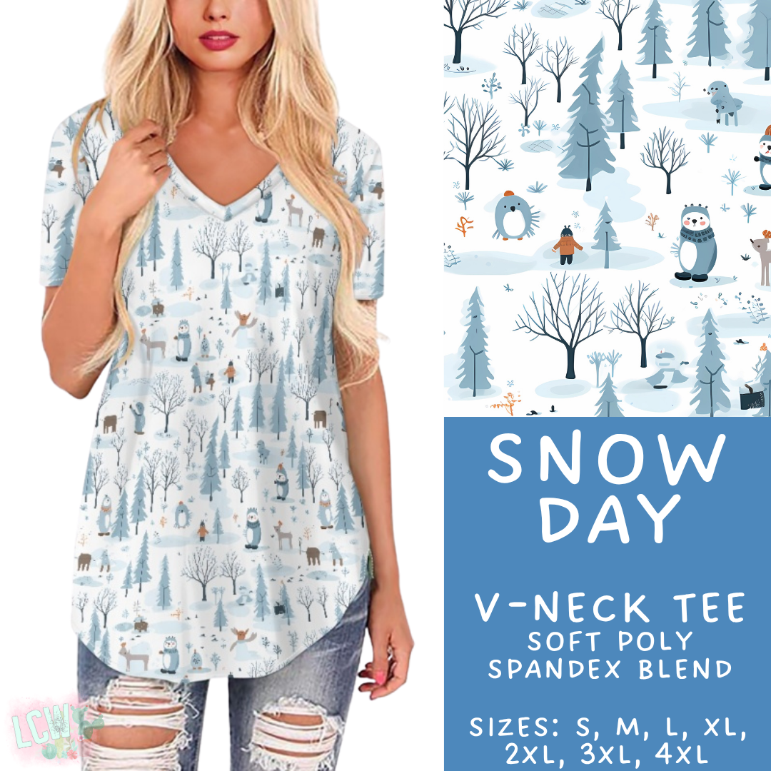 Batch #435 - Winter Wonderland 3 - Closes 10/23 - ETA early/mid Dec - Snow Day V-Neck Tee