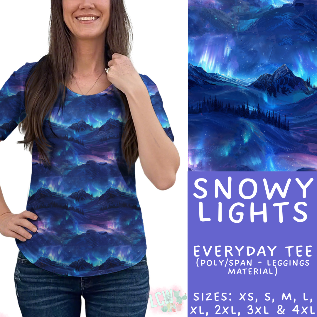Batch #435 - Winter Wonderland 3 - Closes 10/23 - ETA early/mid Dec - Snowy Lights Everyday Tee