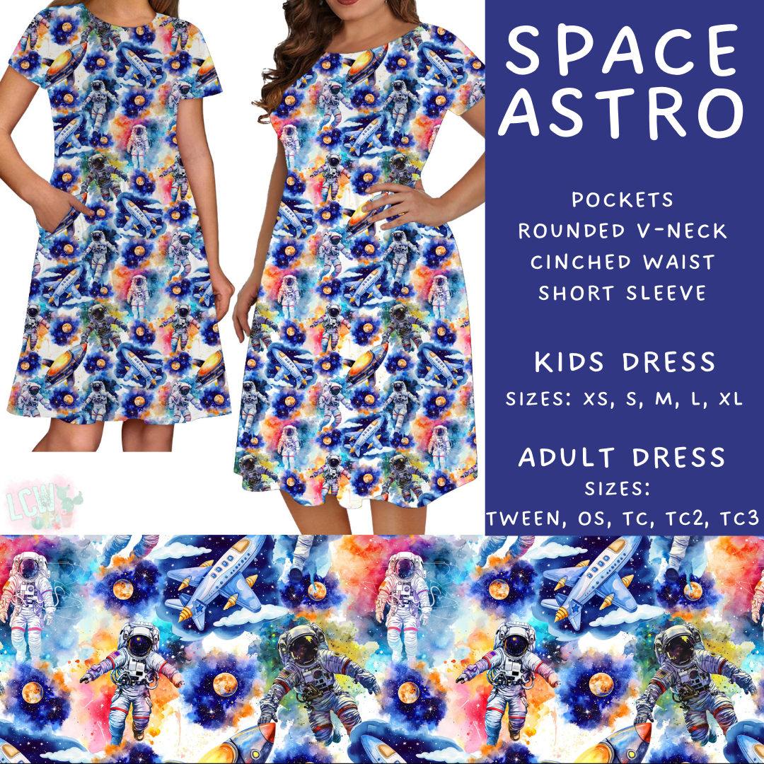 Batch #408 - Fun Run 14 - Closes 9/5 - ETA mid/late October - Space Astro Womens & Girls Dresses
