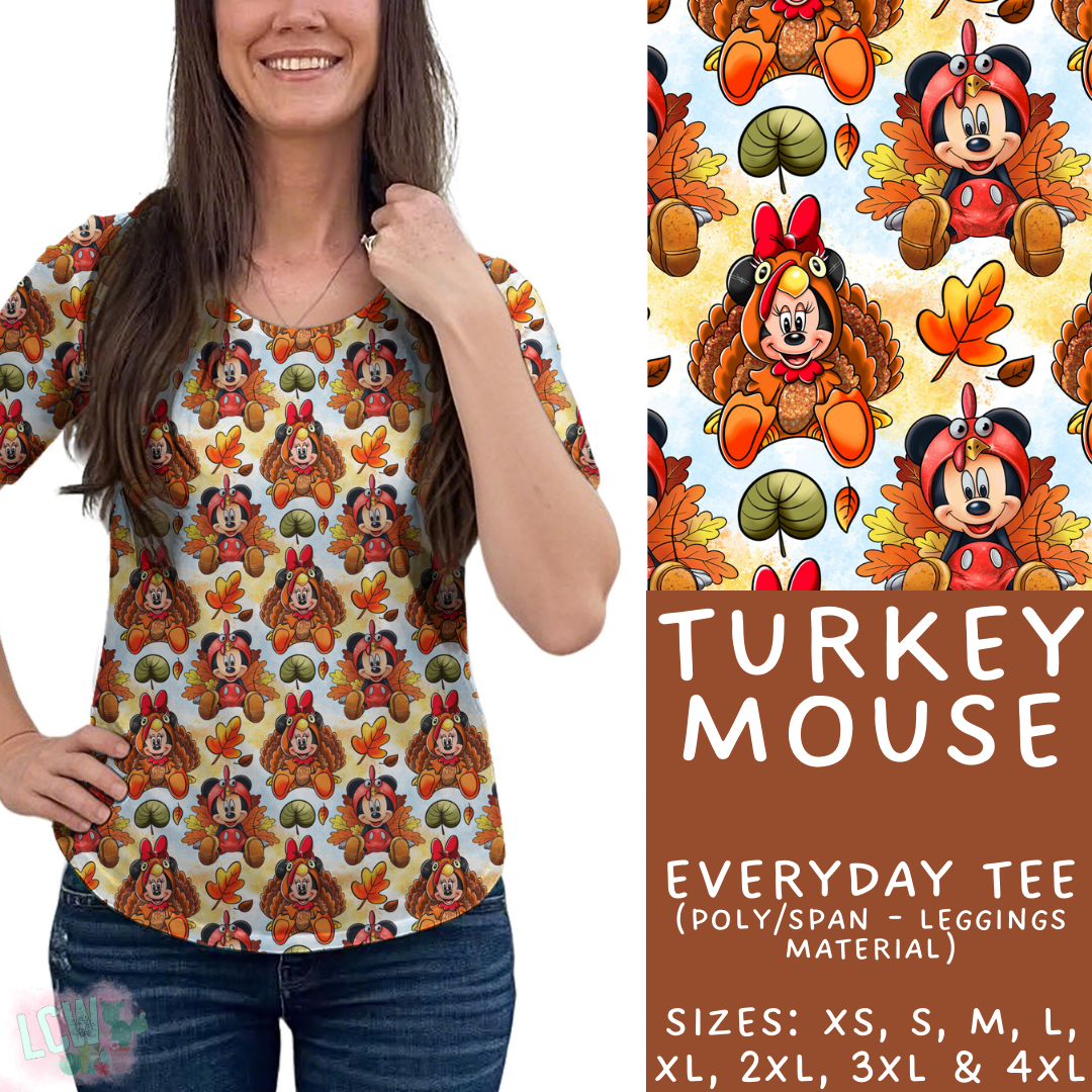 Batch #404 - Magical Fall 2 - Closes 8/29 - ETA mid/late October - Turkey Mouse Everyday Tee
