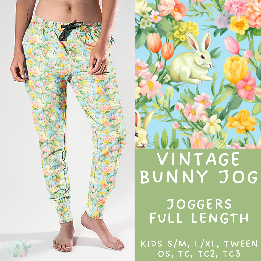 Ready to Ship - Vintage Bunny - Full Joggers OS
