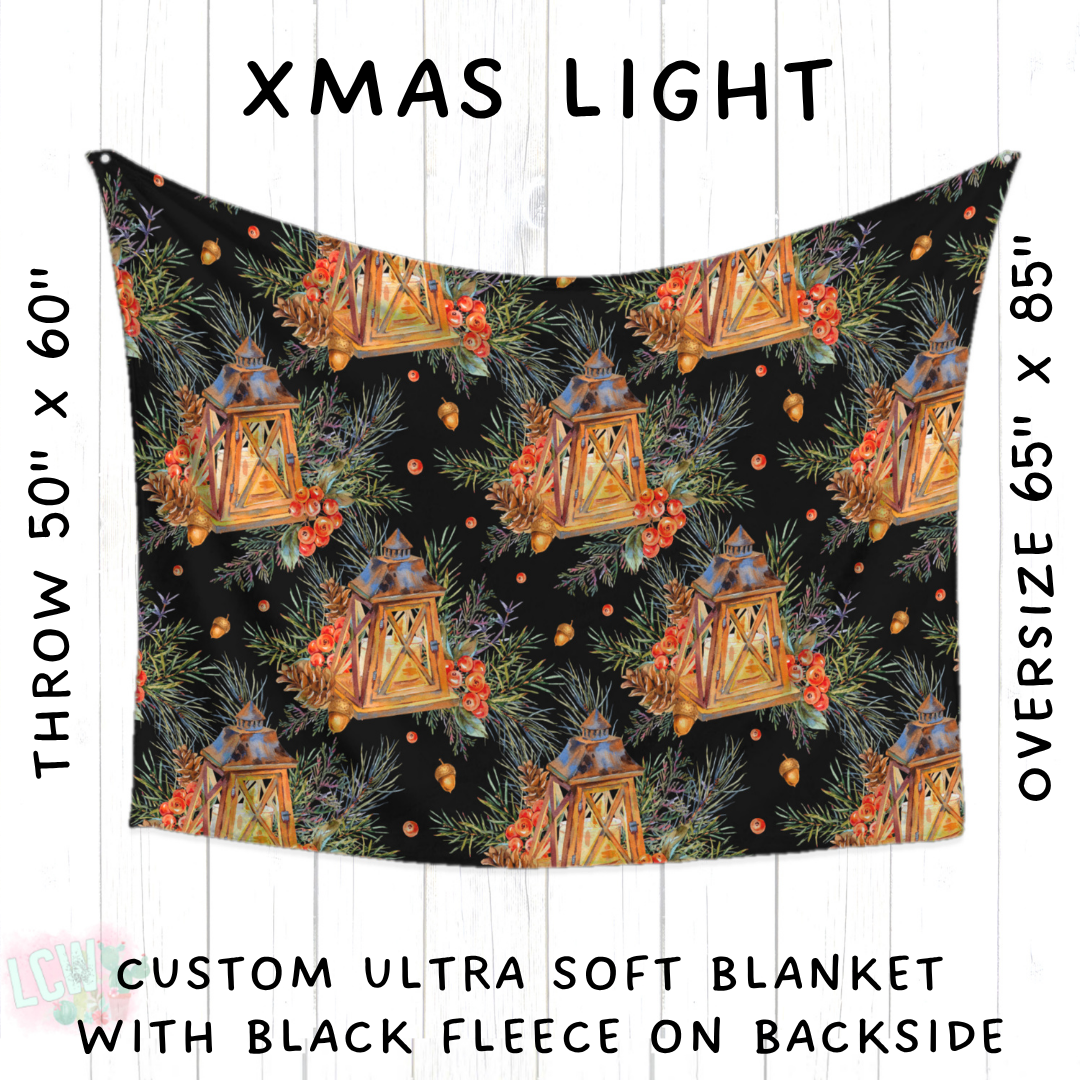 Batch #433 - Winter Cabin - Closes 10/20 - ETA early Dec - Xmas Light Blanket