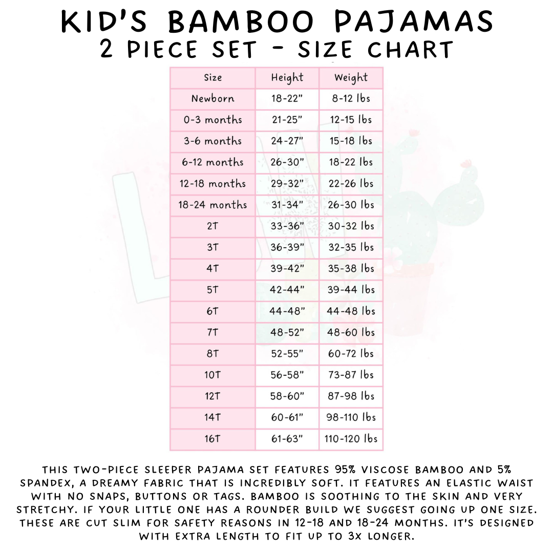 Ready to Ship - Pump Floral Bamboo Long Sleeper Set - 2T, 3T & 4T