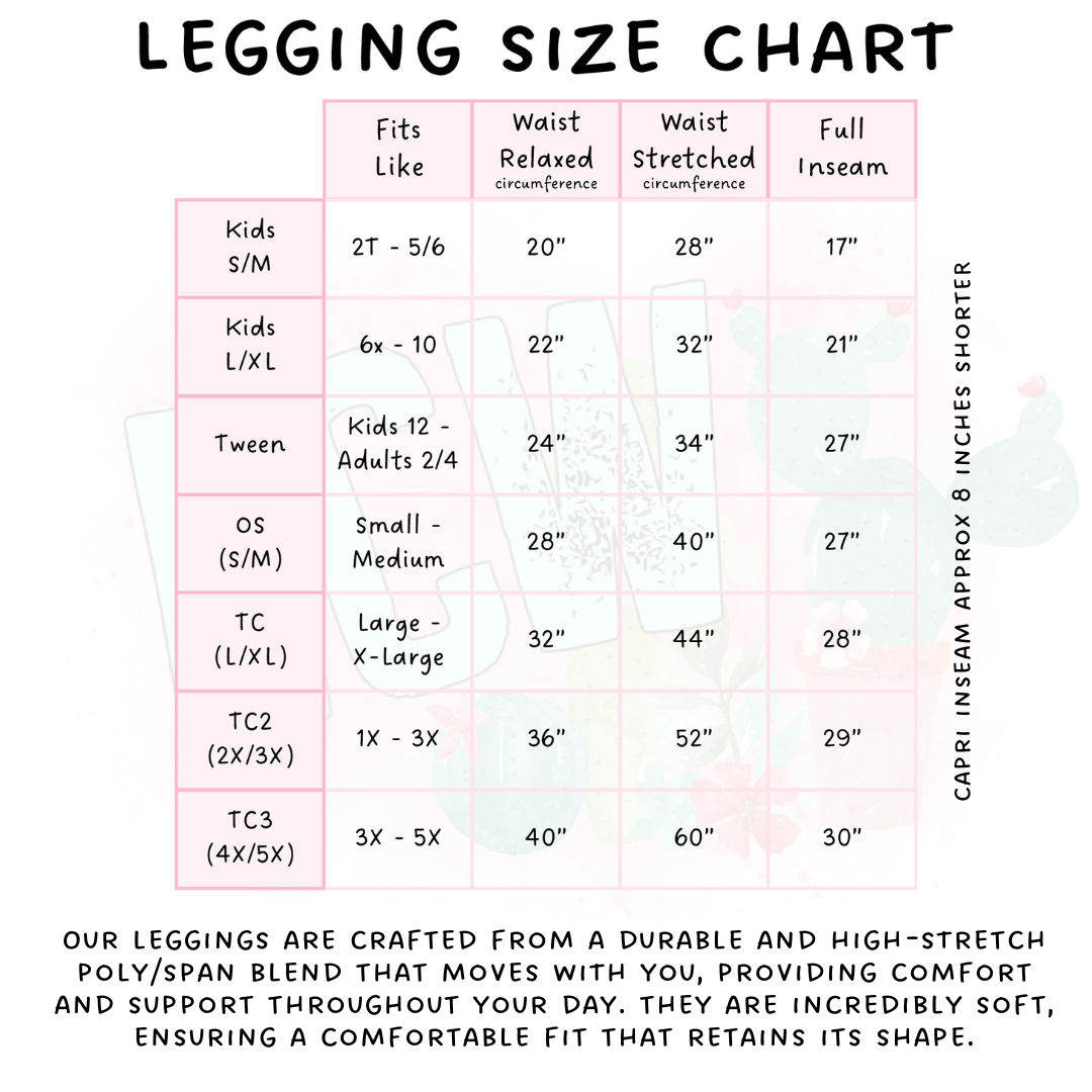 Ready To Ship - Easter Party Full and Capri Length Leggings - Sq Pocket OS, Sport Pocket TC