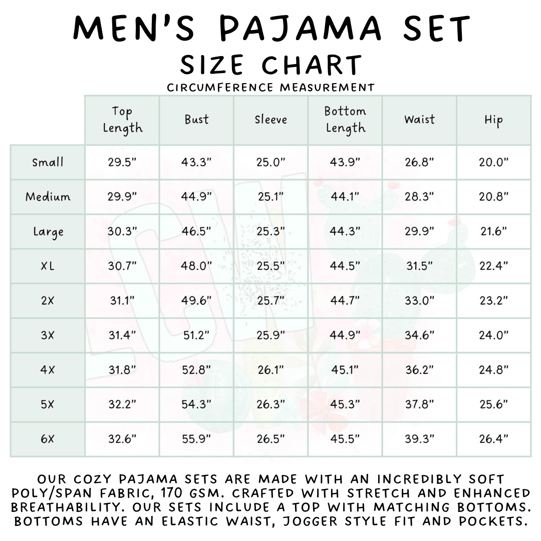 Batch #280 - Family Pajama Party - Closes 1/31 - ETA mid/late March - MPJ47 Men's Pajama Set