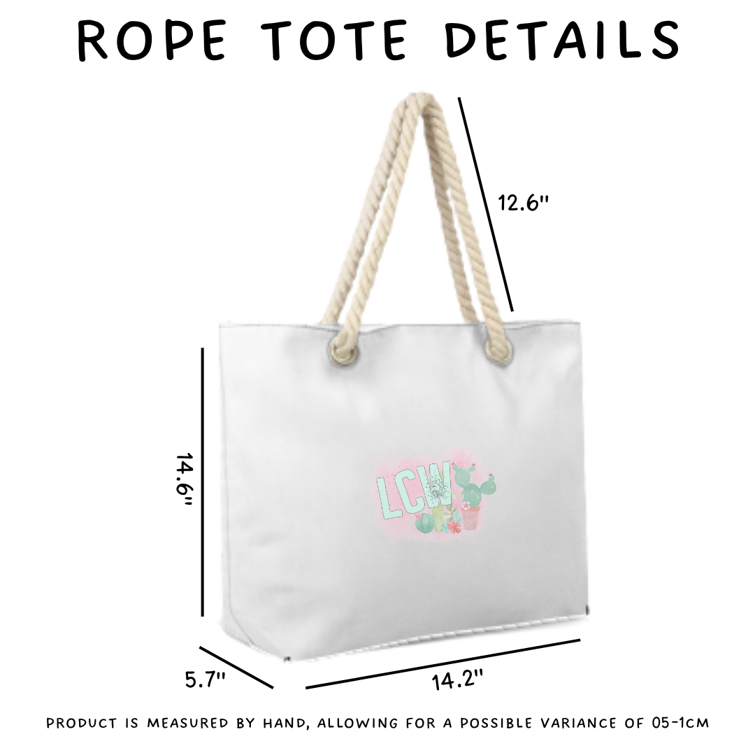 Batch #519 - The Rope Tote 2 - Closes 4/20 - ETA mid June - Floral Bird Rope Tote