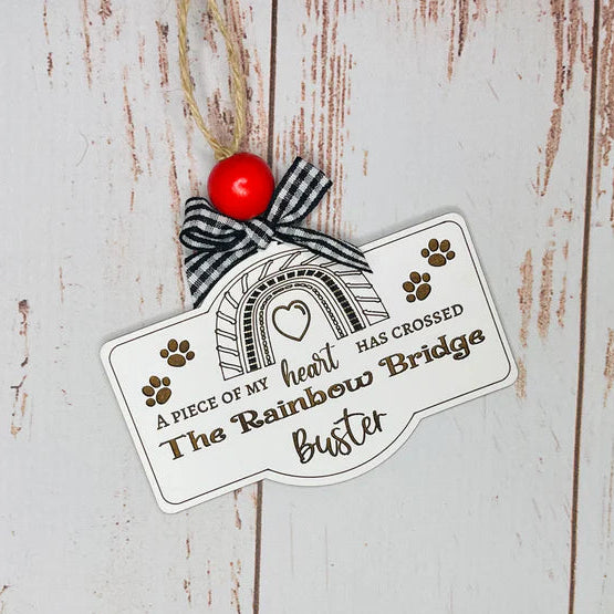 Pet Memorial Tag Custom Ornament