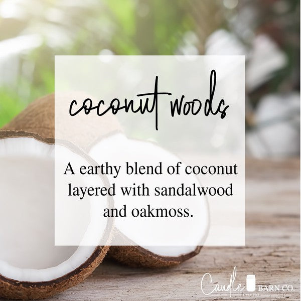 Coconut Woods 8oz Mason Pure Soy Candle
