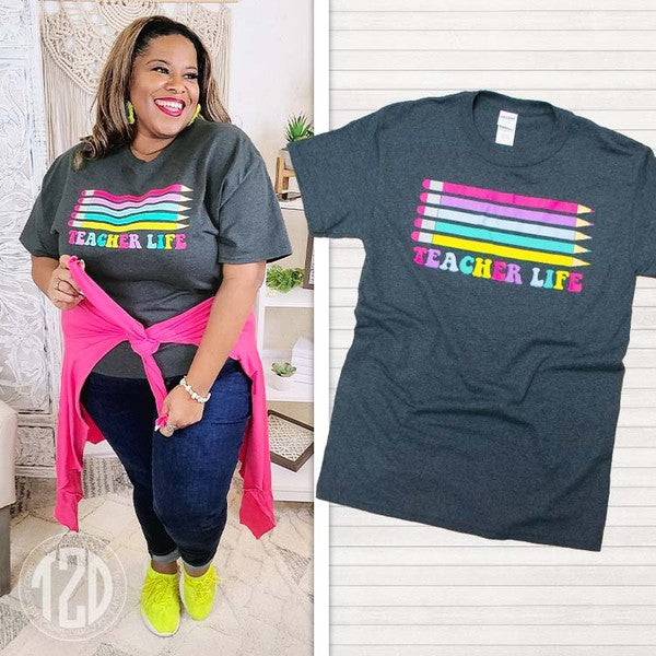 Teacher Life Pencil T-Shirt