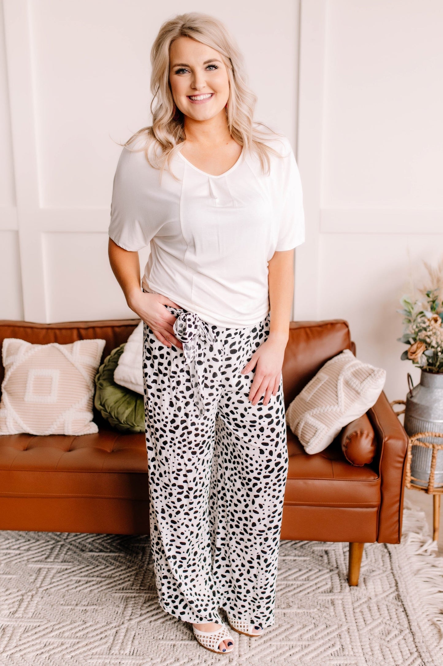 Taking It Back Lace Top In White