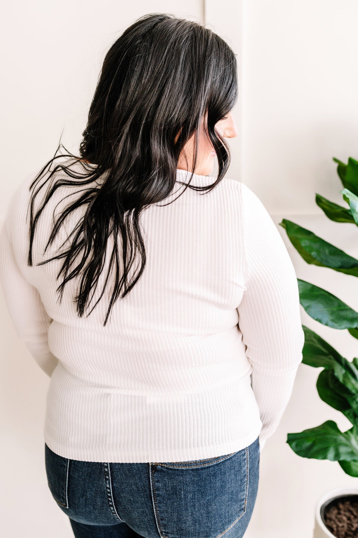 The Perfect Ruched Front Top In True White