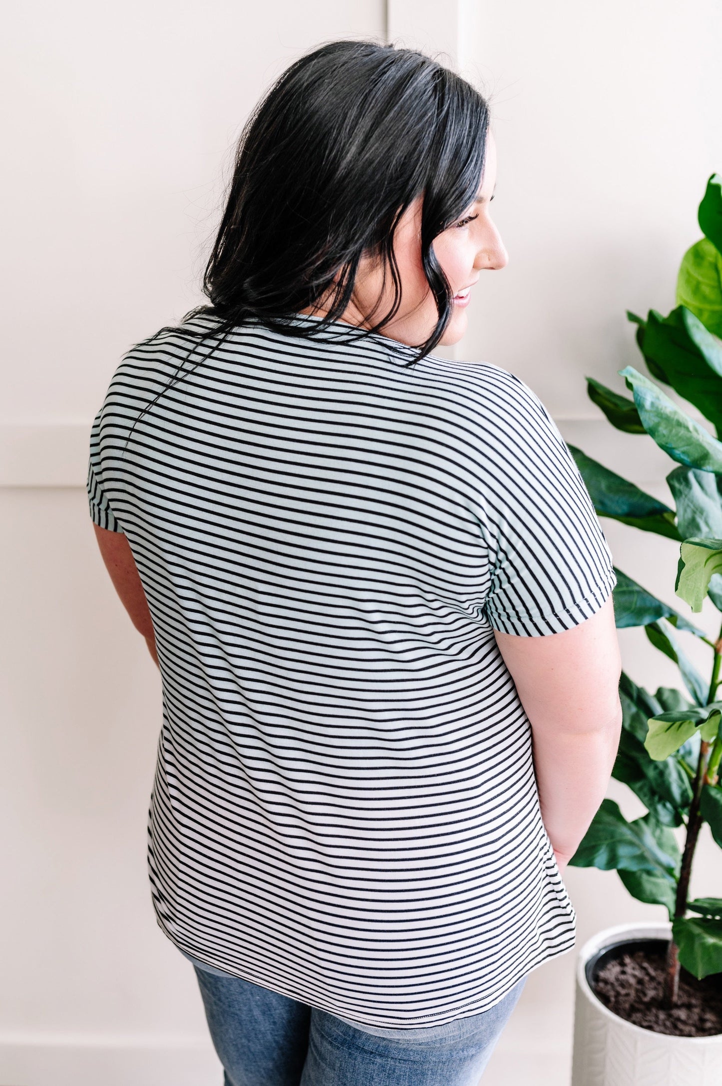 Pull The Shades Tee In Soft Tranquility