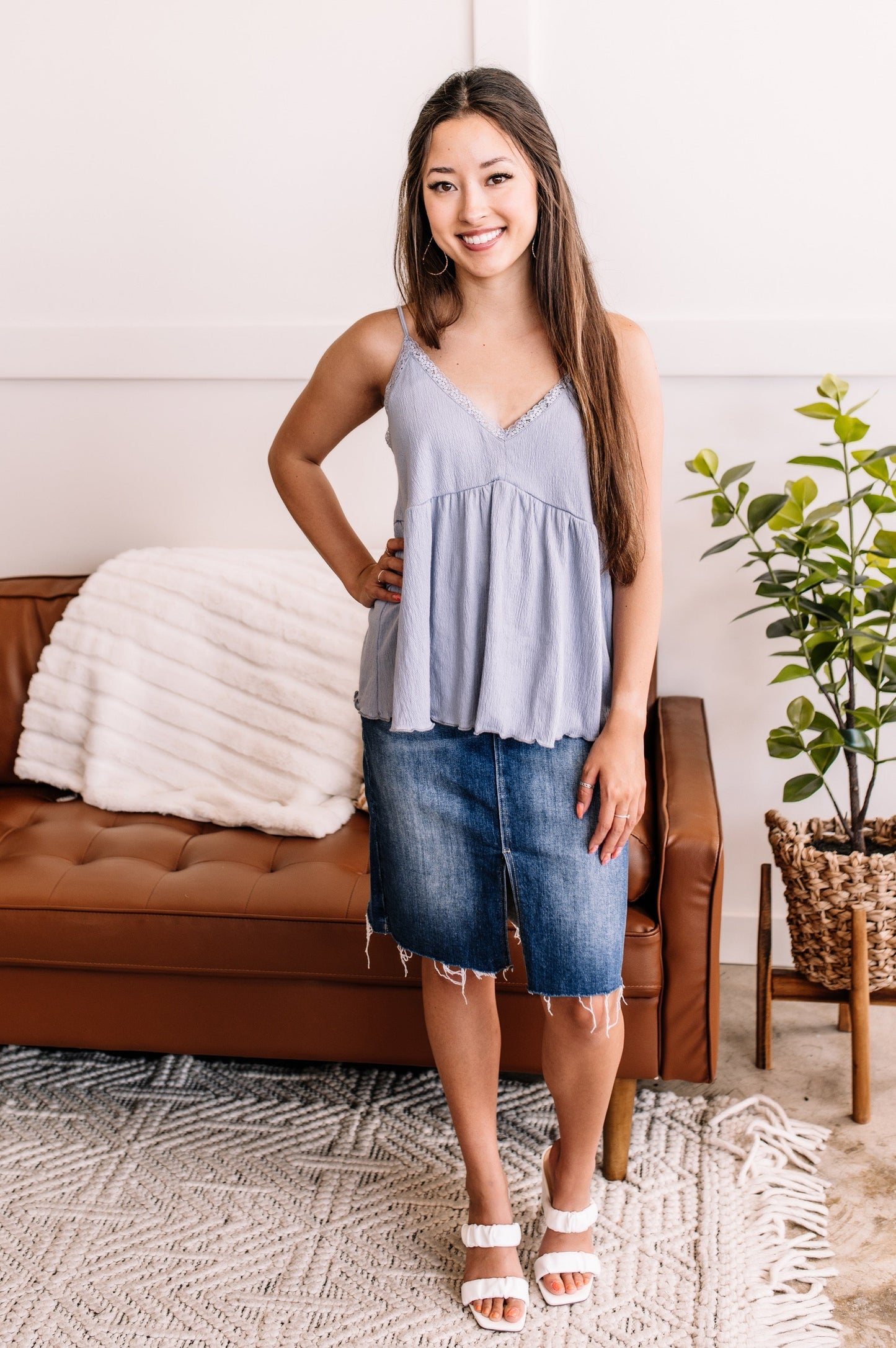Picture Perfect Denim Skirt By Risen