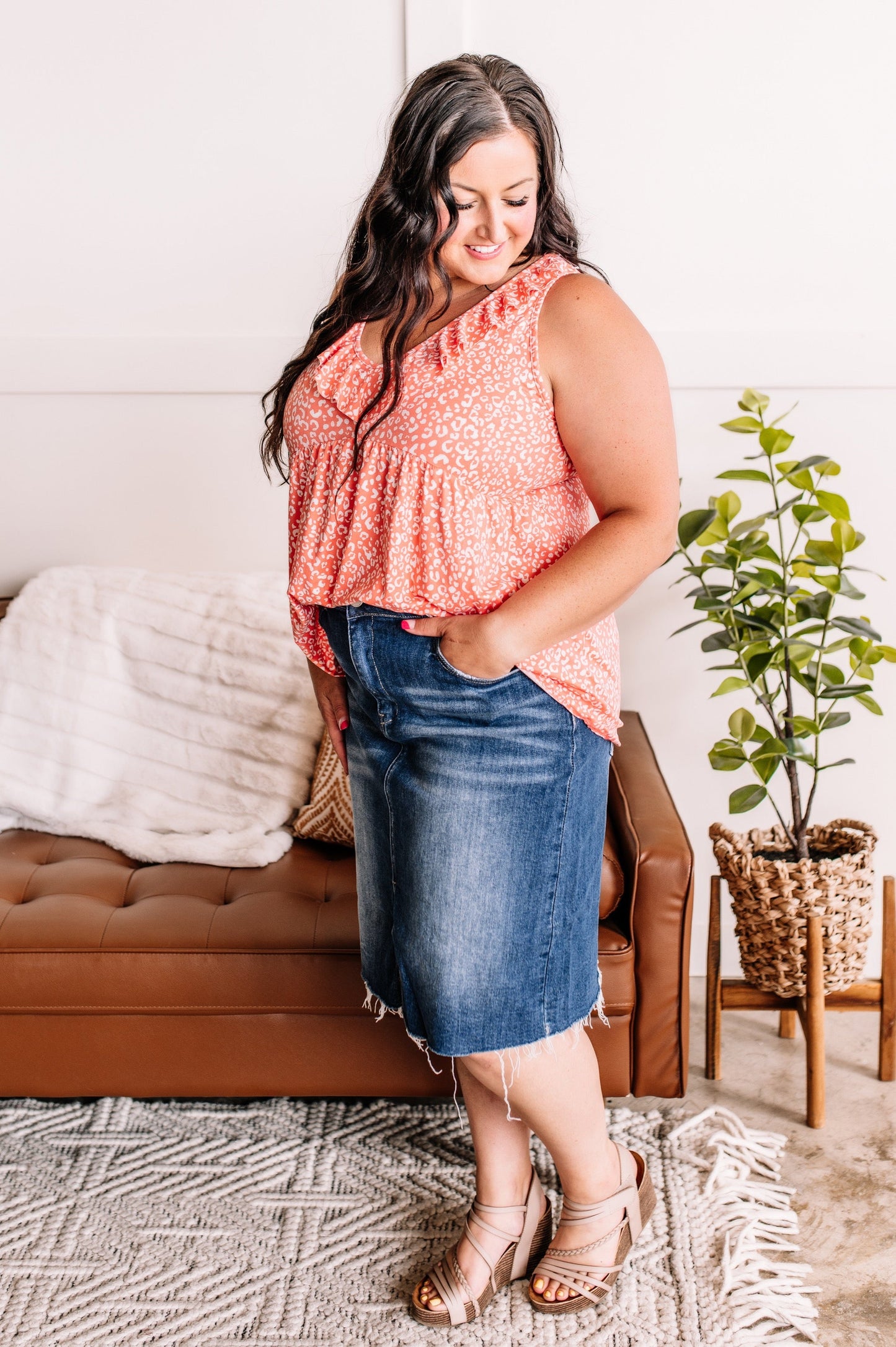 Picture Perfect Denim Skirt By Risen