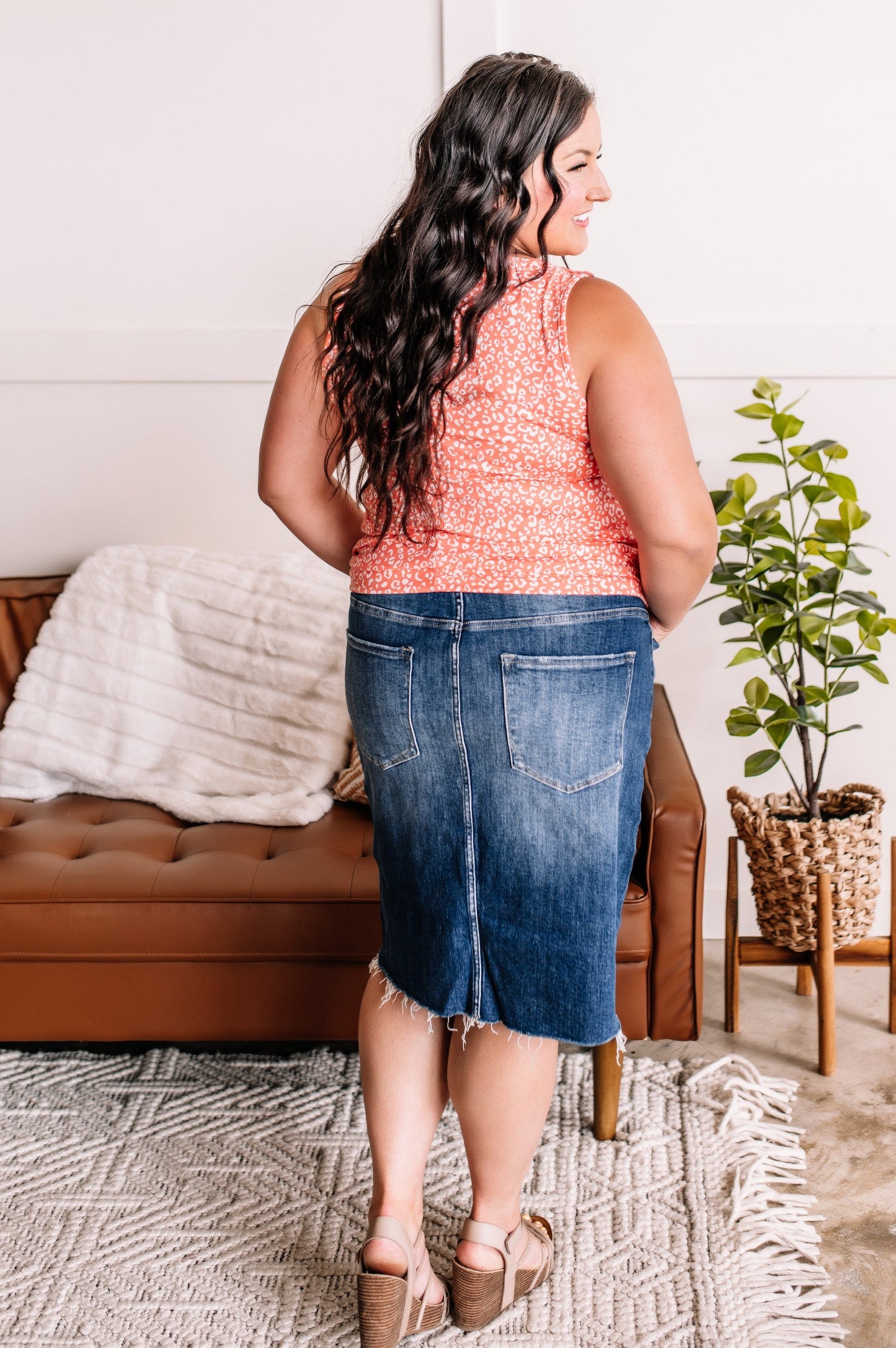 Picture Perfect Denim Skirt By Risen