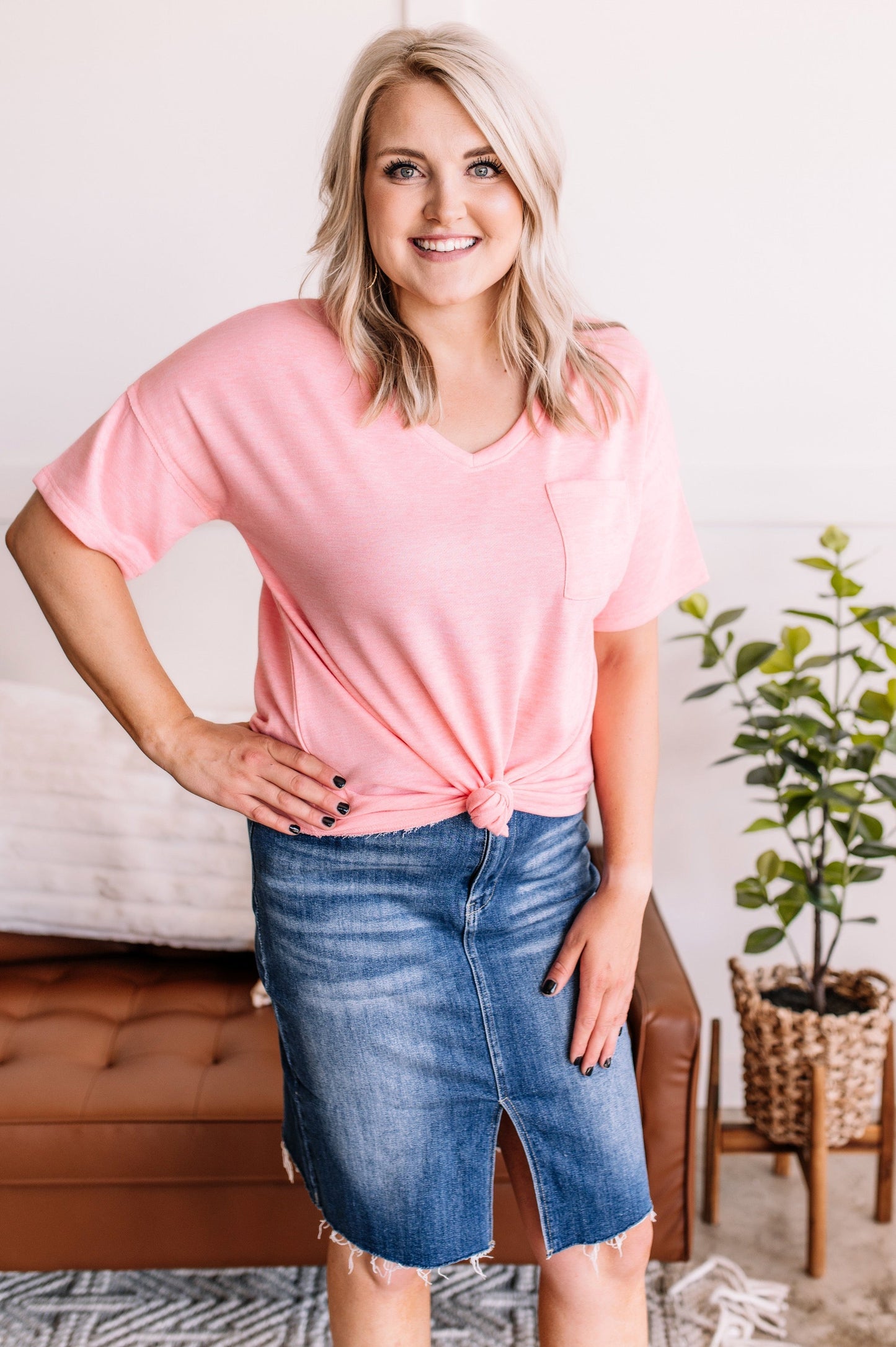 Picture Perfect Denim Skirt By Risen