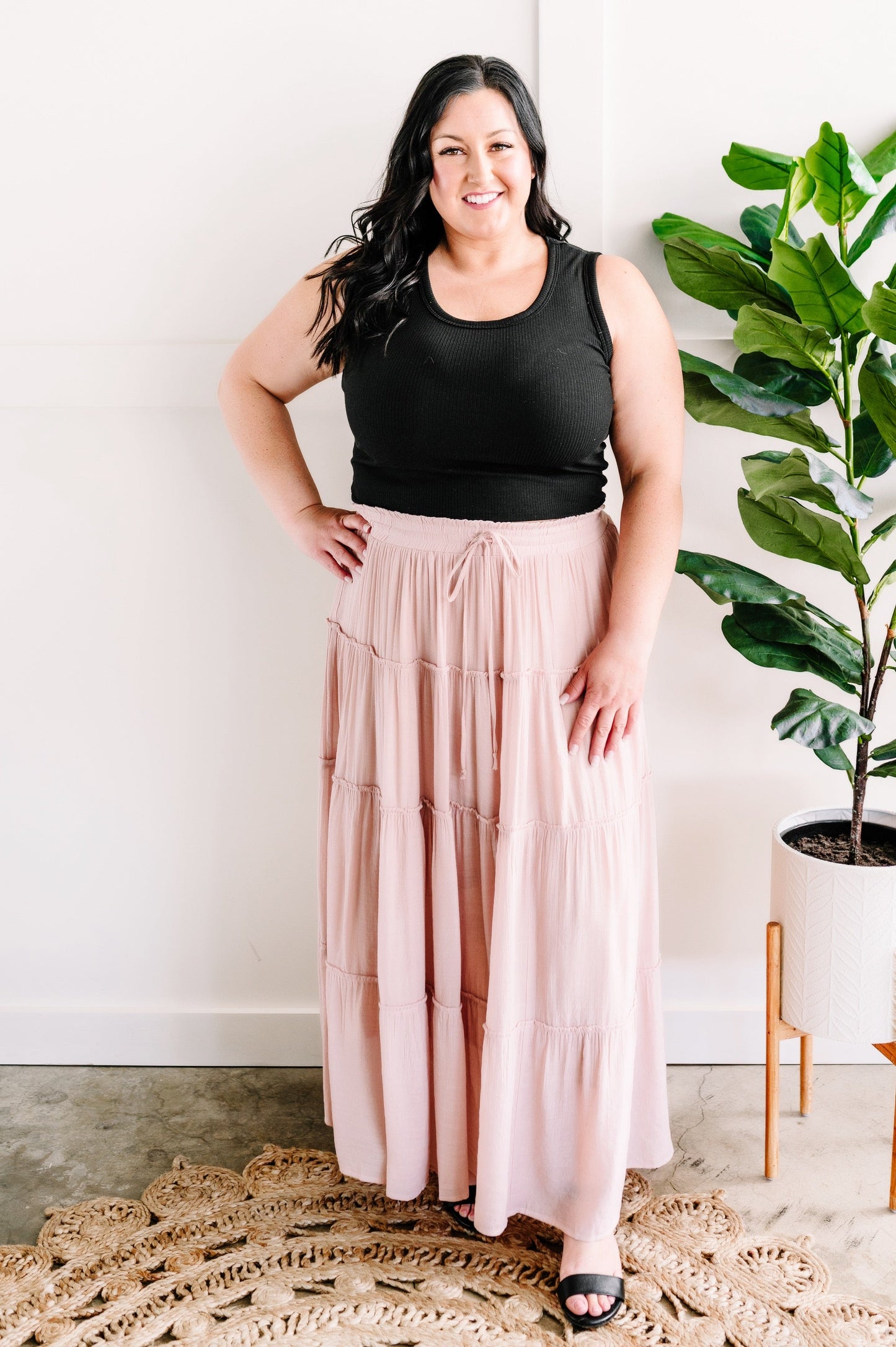 Sleeveless Half Shirt In Black