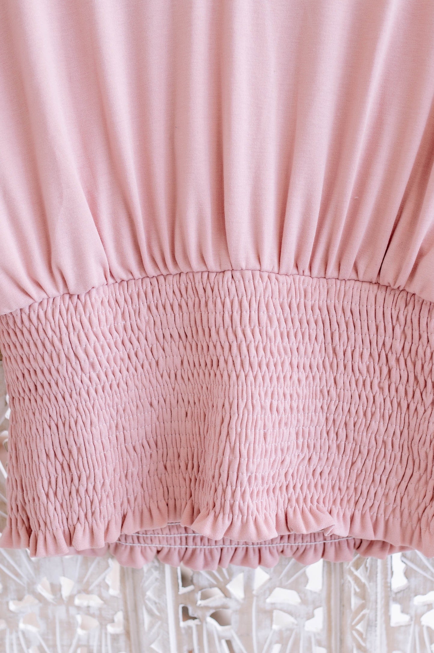 Pink Lace Dolman Top