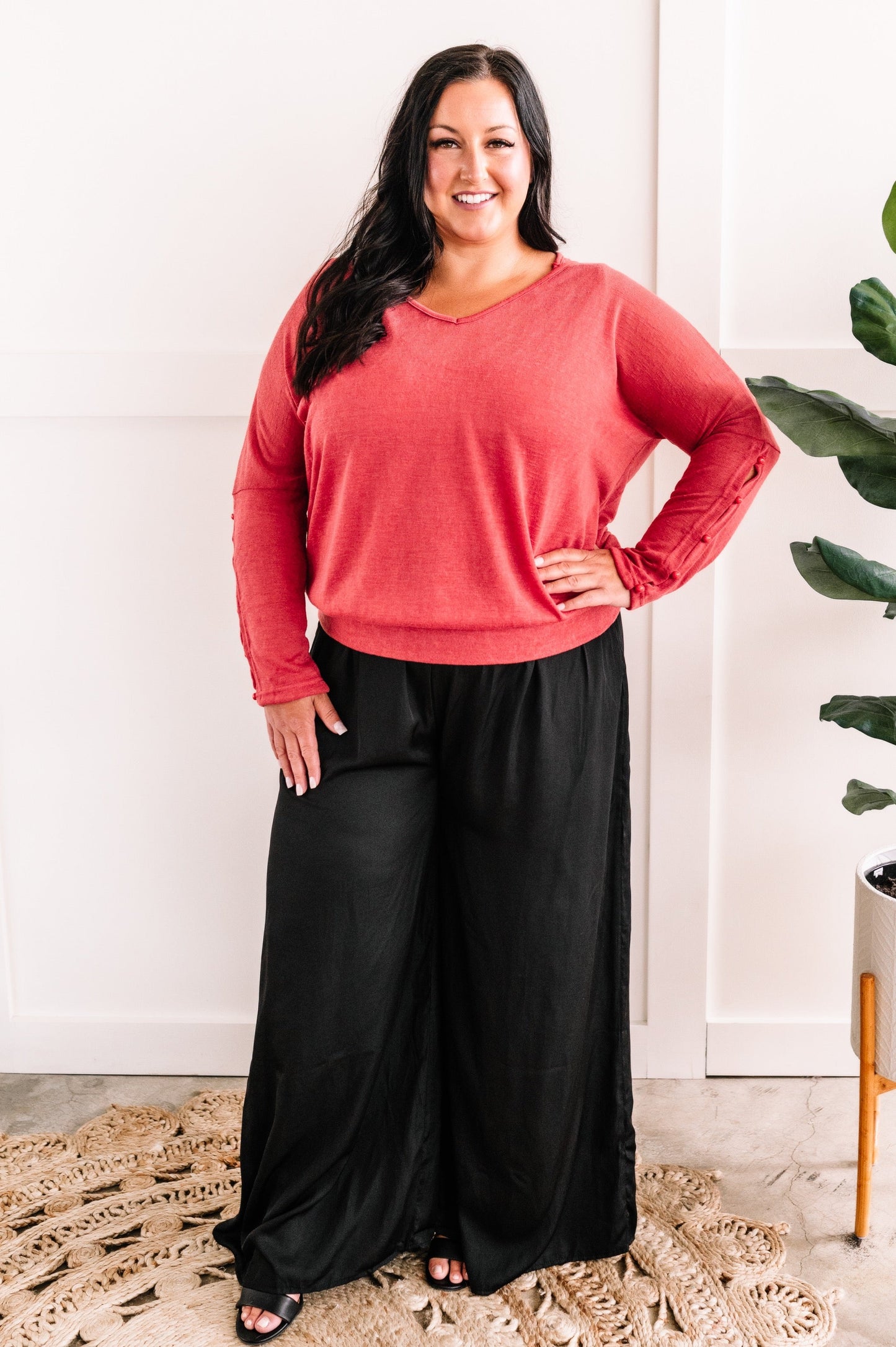 Wide Leg Satin Dress Pants