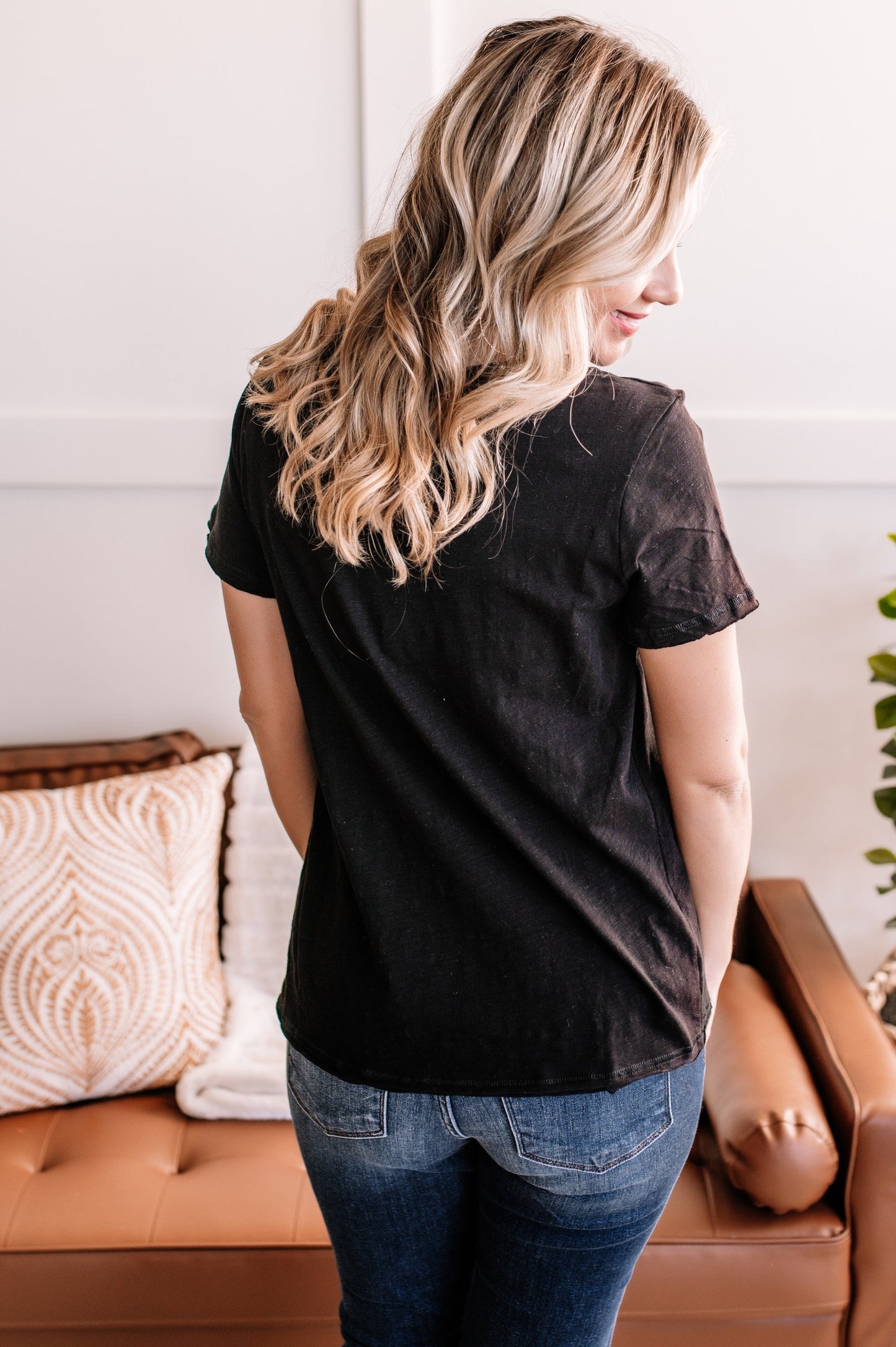 Raw Around The Edges Top In Black